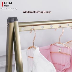 Porte-manteau multifonctionnel Yi Pai en alliage d'aluminium sur pied, coulissant et pliable, multi-tailles, moderne, luxe léger, pour chambre à coucher - Product Image 4