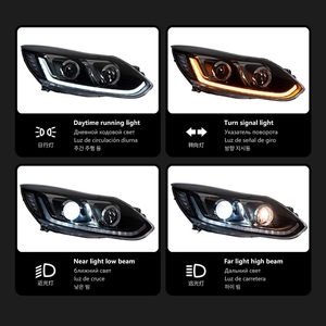 <span class=keywords><strong>Precio</strong></span> Competitivo para Faros Delanteros Ford <span class=keywords><strong>Focus</strong></span> 3 2012-2014, Conjunto de Faros LED con Lente de Proyector, Luz Direccional Secuencial - Product Image 4