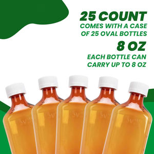 Botellas de PET Ámbar de 500 ml para Medicamentos Líquidos, Redondas, con Etiquetas y Tapón de Rosca, Certificadas ISO9001/13485 - Product Image 3