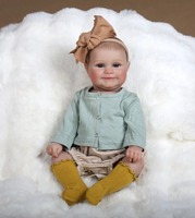 20 Zoll Lebensechte Reborn-Babypuppe aus Weichem Vinyl Realistische Neugeborenen-Puppe Spielzeug für Kinder Geschenk Großhandel Individuell Anpassbar