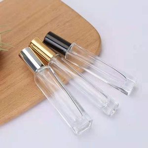 Botella de cristal vacía de 10ml, botella de Perfume rellenable, transparente, cuadrada, de fondo grueso, Vintage, cristal de muestra de <span class=keywords><strong>10cc</strong></span> - Product Image 2