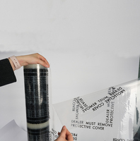 Film protecteur PE soufflé opaque de qualité alimentaire, adhésif temporaire brillant pour sols durs et surfaces de moquette