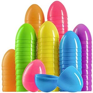 TaiLai Fillable Easter Eggs Colorful Bright Plastic Easter Eggs Stands Upright Perfect For Easter Egg Hunt for Gift