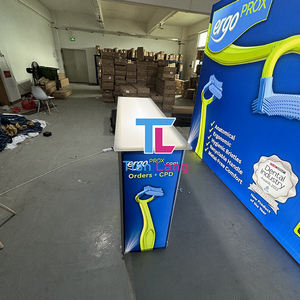 Mesas frontales de diseño moderno, de fácil configuración pantallas modulares, exhibición de medios de vídeo, mostrador de recepción, mesa LED de feria comercial - Product Image 4