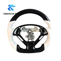 Volant de voiture personnalisé en cuir et fibre de carbone forgée avec LED pour Infiniti G37 G35 G37X FX35 M35 M37 Nissan 350Z Coupé 2007 2013