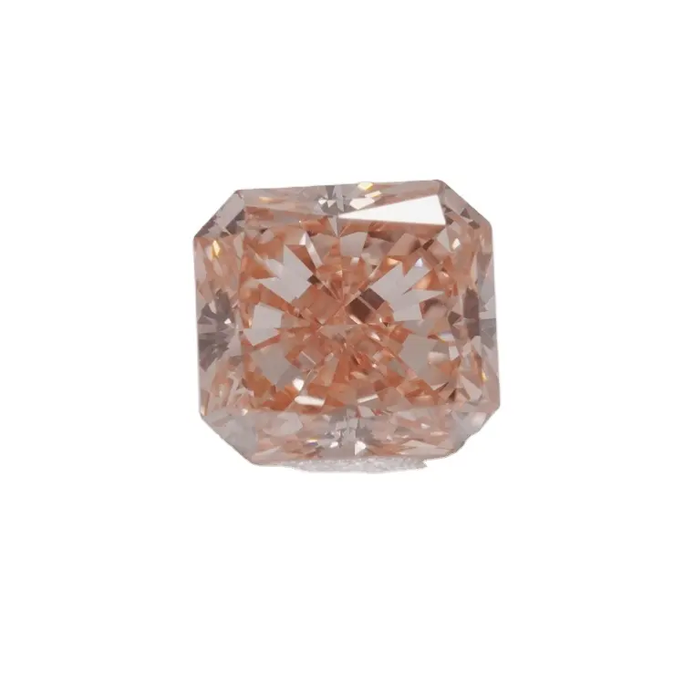 2.28ct IGI Certified Factory Fancy intenso Rosa Radiante Corte CVD diamante cultivado en laboratorio