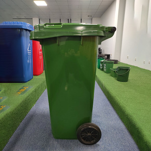 Xinglanbao Outdoor Waste <b>Bin</b> 120L With <b>Wheels</b> Rectangular PE Recyclable Residual Waste <b>Bin</b> - Product Image 3