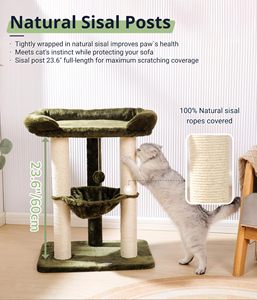 Torre para Gatos Pequeña y Estable Starmon, Poste Rascador para Gatos con Hamaca - Product Image 6