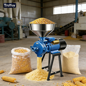 Molino Eléctrico Industrial <span class=keywords><strong>de</strong></span> 3500W para Granos, <span class=keywords><strong>Harina</strong></span>, Trigo, Arroz y Frijoles con Tolva <span class=keywords><strong>de</strong></span> Acero Inoxidable 220V - Product Image 1