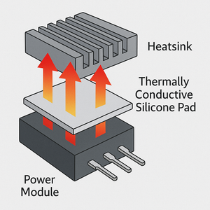 High Performance Thermal Silicone Pad Gap Filler <strong>Sheet</strong> for 5G Base Station Telecom Equipment and Semiconductor Cooling - Product Image 4