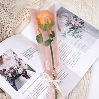 Sacs d'emballage en OPP imperméables, écologiques et recyclables pour fleurs à tige unique, pour bouquets et arrangements floraux, vente en gros