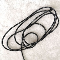 CE004 Herstellerangebot Schwarze Reflektierende Nahtkordel Runde Elastische Schnur Reflektierend