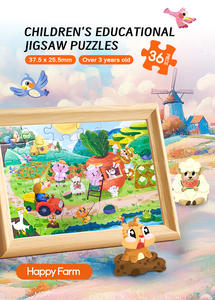 Rompecabezas de 36 Piezas de Cartulina Gris, Juego Educativo Personalizable, Juguete para Niños, Juego de Aprendizaje, Rompecabezas, Caja de Regalo Premium - Product Image 3