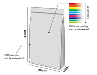 Emballage avec impression personnalisée sac en papier kraft de qualité alimentaire sac cadeau en papier kraft debout