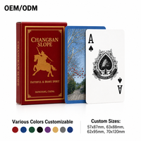 Cartes à Jouer Personnalisées Haut de Gamme avec Logo, Finition Lin, Coins Arrondis, Papier Écologique – Promotion pour OEM/ODM