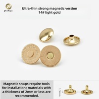 Boutons magnétiques ultra-fins à double tête pour bagages, 10 mm, 14 mm, 18 mm, boutons-pression invisibles, rivets en cuir