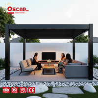 Kit de 6 poteaux de base 6x6 en aluminium pour toit à persiennes, pièces de construction robustes pour pavillon extérieur, jardin, cour, patio, pergola