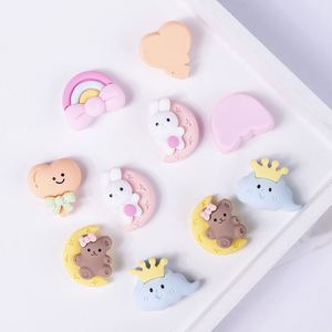 Abalorios de resina de luna, corazón y nube para decoración DIY de fundas de teléfono y pinzas para el pelo - ¡Buenas noches! - Product Image 5