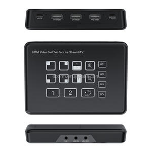 Mélangeur vidéo HDMI 1080p 2 entrées 1 sortie, commutateur vidéo HDMI 1 canal, diffusion en direct, capture vidéo, <span class=keywords><strong>PIP</strong></span>, entrée/sortie micro - Product Image 3