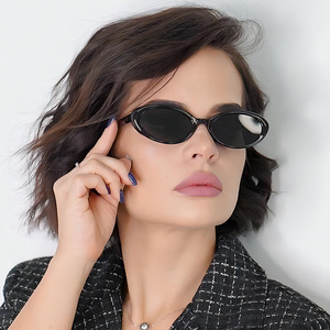 Sexy petit ovale femmes lunettes <span class=keywords><strong>de</strong></span> soleil 2024 nouvelle mode léopard marron chaud lunettes <span class=keywords><strong>de</strong></span> soleil <span class=keywords><strong>femme</strong></span> rétro coloré ombre lunettes (KSG131) - Product Image 3