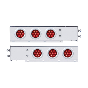 Barra de Luces Traseras con Resorte y Lente LED Roja con Patrón de Pernos de 2.5 Pulgadas, Caja de Luces Traseras de Freno y Direccional - Product Image 2