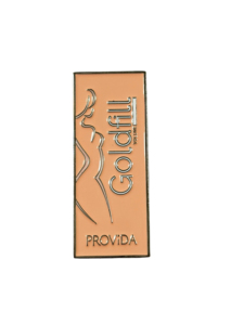 Spilla da Bavero Personalizzata in Lega di Zinco con Silhouette Femminile Minimalista, Placcata Oro, per Promozione del Brand e Regalo - Product Image 1