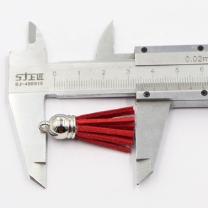 Cappelli pelle scamosciata 100 pz/borsa nappe piccole nappe per borsa decorazione indumento <span class=keywords><strong>nappa</strong></span> argento per creazione di gioielli in pelle PU 1 borsa - Product Image 5