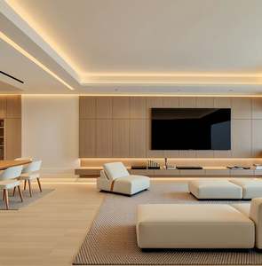 Customized Full-<b>wall</b>-mounted <b>TV</b> Cabinet Smart Living Room Furniture Various Colors for the Living Room Modern <b>TV</b> Cabinet - Product Image 2