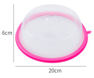 الغذاء الصف جديدة لحفظ شفافة رش لوحة فرن غطاء التدفئة لطخة واقية طبق الطعام سيليكون الميكروويف غطاء - Product Image 3