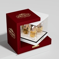 Boîte à parfum en bois de luxe de haute qualité de l'usine SHUOYI, logo personnalisé, matériau MDF noir, couleur personnalisable pour l'emballage cosmétique