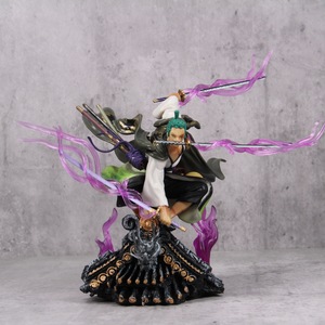 XRH Statuetta Anime <span class=keywords><strong>One</strong></span> Piece Roronoa Zoro GK Wano Roof Tre Spade Action Figure <span class=keywords><strong>Manga</strong></span> Giapponese PVC Alta Qualità 12+ Anni Unisex - Product Image 5