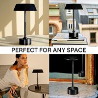 Lampe de table haut de gamme personnalisée pour hôtels cinq étoiles, rechargeable sans fil, autonomie ultra-longue de 5200 mAh