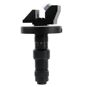 2D 3D 0.6-5.0X 工業用立体 10-180X C マウントズームレンズ、208 個の LED リングライト付き、VGAVideo 顕微鏡カメラ用 - Product Image 5