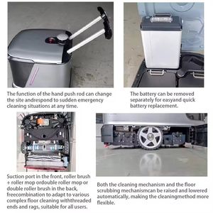 Factory 4 in 1 Intelligent Industrial Self <b>Cleaning</b> Floor Robot for Workshop Automatic Cleaner Sweeping <b>Mopping</b> - Product Image 3