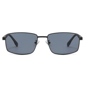 Nouvelles lunettes de soleil polarisées carrées de style européen pour hommes, monture en métal, protection UV400, verres TAC, couleur noire, conduite en extérieur - Product Image 1