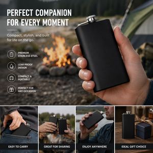 Gourde à liqueur portable en acier inoxydable de 140 ml (5 oz) avec logo personnalisé, idéale pour le camping - Product Image 2