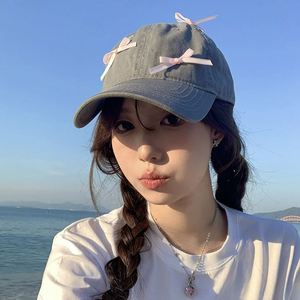 Casquette de baseball en coton personnalisée pour femme, brodée à la main, style urbain sportif, avec nœud, sangle réglable, idéale pour le quotidien, les sports et les fêtes - Product Image 2