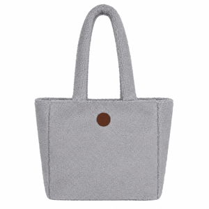 Sac fourre-tout Teddy High Street pour femme, doux, rembourré en sherpa, fermeture éclair, style anglais, usage quotidien, automne-hiver - Product Image 1