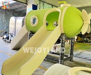 WEJOY Luncur kapal selam dengan lubang bola untuk anak-anak, peralatan tempat bermain dalam ruangan, rumah bermain lembut untuk taman bermain - Product Image 5