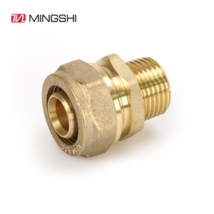 Tornillo de rosca de latón, accesorios de compresión de Gas y agua para tuberías PEX multicapa - Product Image 4