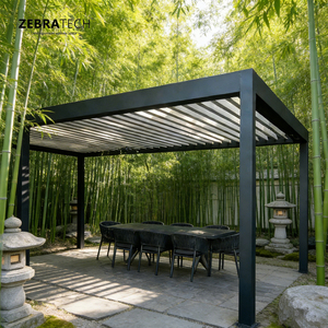 Kit de Pérgola de Aleación de <span class=keywords><strong>Aluminio</strong></span> con Techo Retráctil Eléctrico, Resistente al Viento, a la Lluvia y a la Nieve, para Patio o Pabellón - Product Image 1