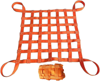 Filets de levage de cargaison en polyester, filet de levage à haute capacité de charge, résistance à l'usure, maille carrée, filets de levage de cargaison