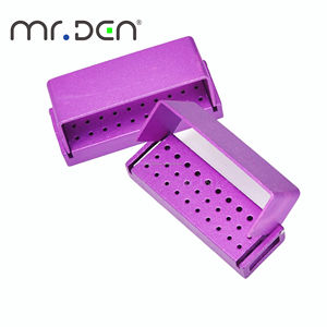 Organizzatore per Endodonzia Mr.Den, Porta Frese in Alluminio <span class=keywords><strong>FG</strong></span>, Contenitore per Laboratorio Dentistico, Scatola per Frese Dentali e Diamantate - Product Image 5