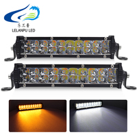 Rampe de toit LELANPU Whip Blixtljus pour véhicule UTV, rampes de 8 pouces, projecteurs tout-terrain, barre lumineuse LED auxiliaire externe pour FJ Cruiser