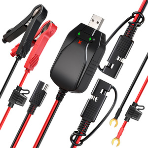 Portable motorcycle battery charger, solar photovoltaic power generation car 12V battery charger Direct sale L172 - Product Image 3