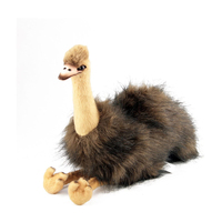 Émeu en peluche personnalisé, 30 cm, assis, pour cadeau