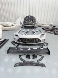 Nuevo Kit de Carrocería para <span class=keywords><strong>Mercedes</strong></span> <span class=keywords><strong>AMG</strong></span> <span class=keywords><strong>GT</strong></span> Wide Body GT3, Parachoques Delantero, Parachoques Trasero, Faldones Laterales, Alerón Trasero, Protector de Arco de Rueda Original - Product Image 2