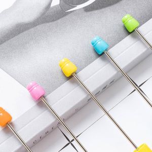 Bolígrafos de Plástico Coloridos con Cuentas - Bolígrafos Divertidos, Creativos y Lindos con Serigrafía, Ideales para Estudiantes y Regalos Promocionales - Product Image 2