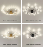 Lustre moderne pour la maison, chambre à coucher, salon, éclairage intérieur, acrylique, feu d'artifice, LED, plafonnier