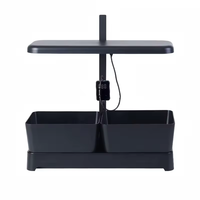 Pot de fleurs intelligent moderne à arrosage automatique avec lumière LED pour la croissance des plantes, système hydroponique pour une utilisation sur le bureau en intérieur